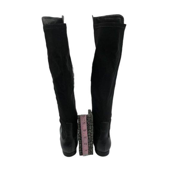 Enzo Angiolini Black Zeric Tall Knee High Stretch Boots Size 6 1/2 Women's - Picture 10 of 11